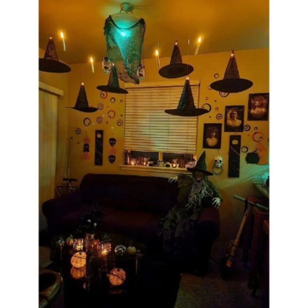 12 Pieces Halloween Yard‎ Decoration Costume Witch Hat